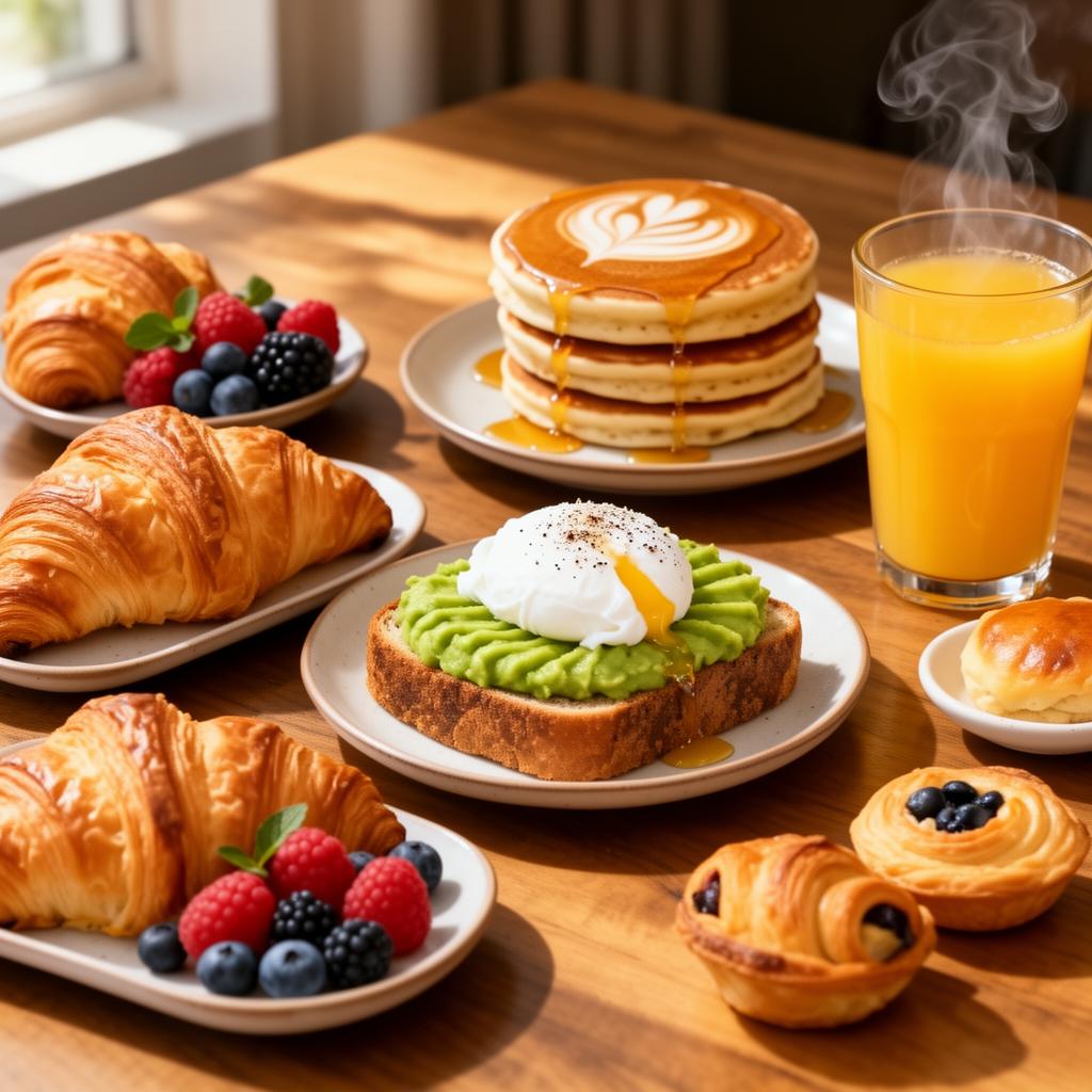 Brunch gourmand servi pendant l'atelier